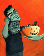 Black Market Art Company Trick or Treatin&#8217; in the Twilight Zone Print
