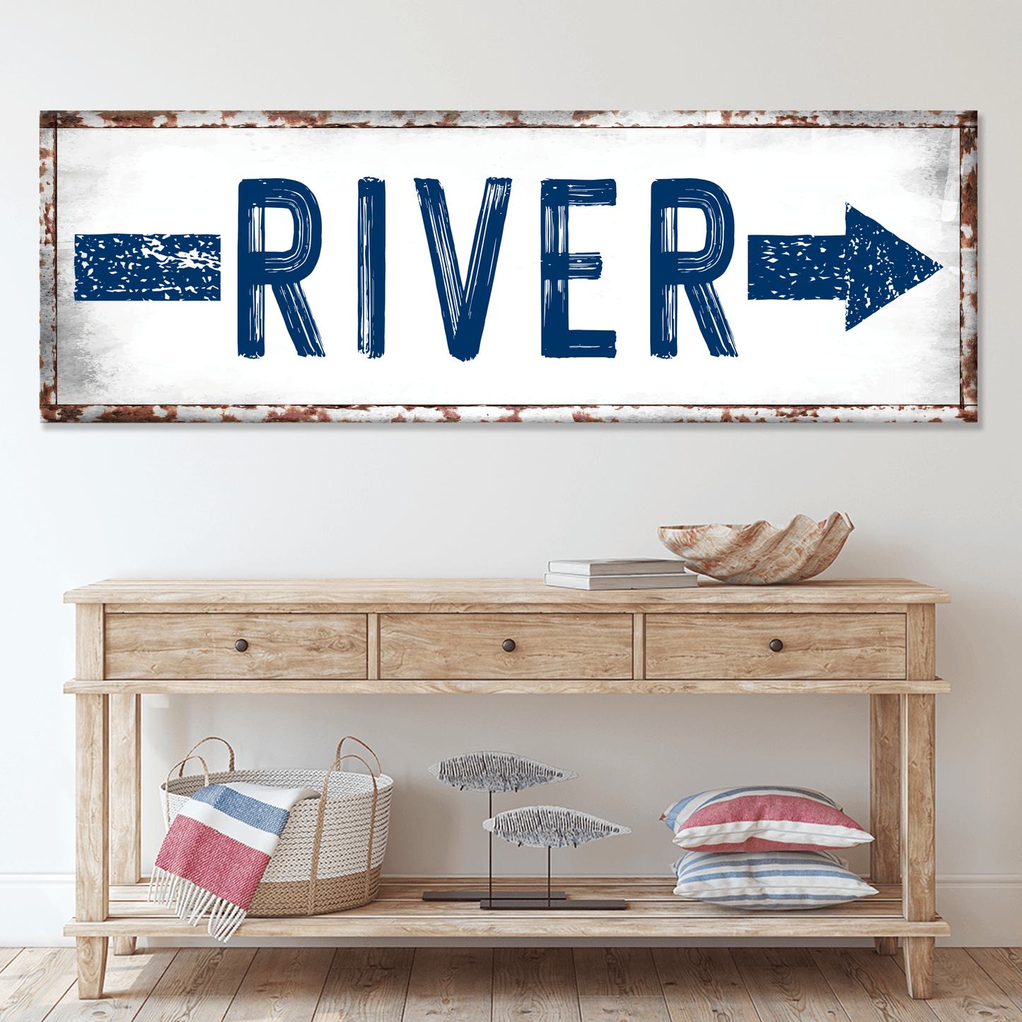 River Arrow Sign - Tailored Canvases - Flyclothing LLC