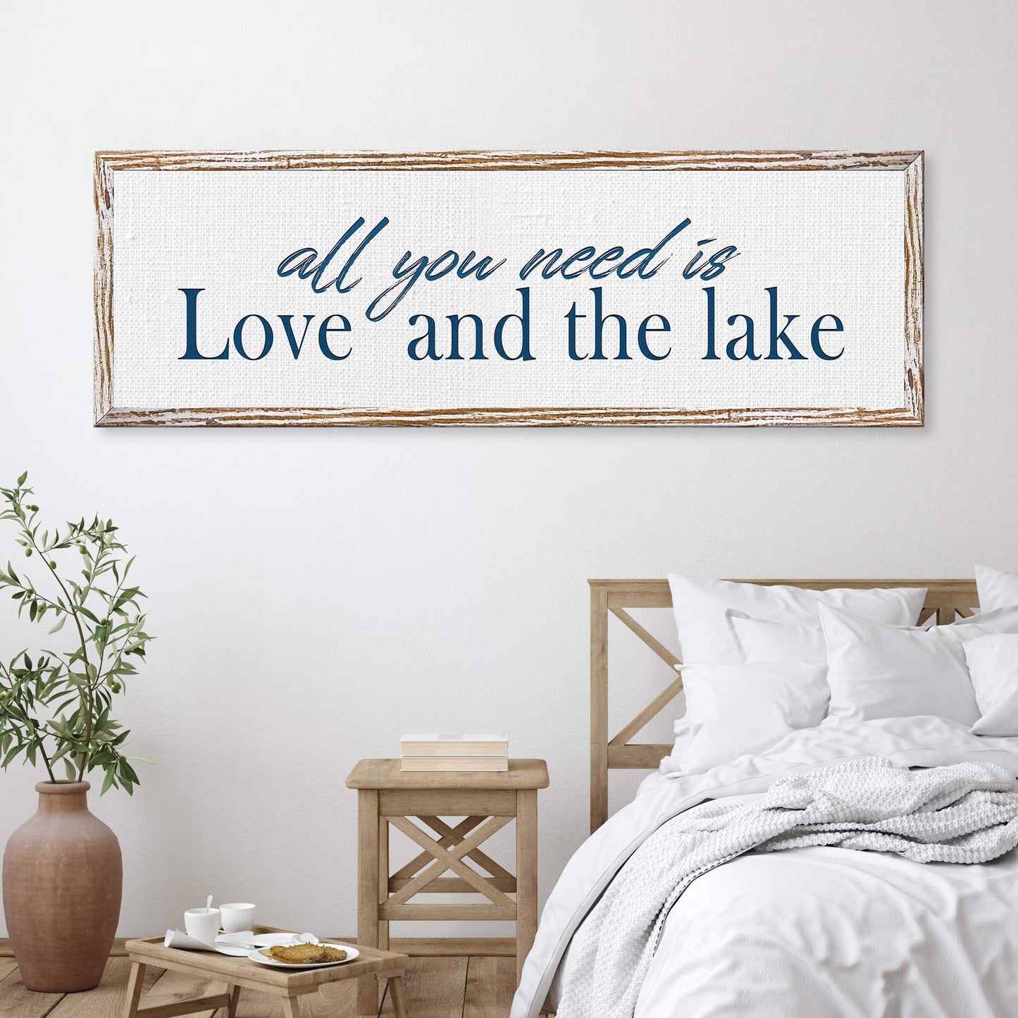 Love And The Lake Sign - Tailored Canvases - Flyclothing LLC