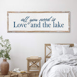 Love And The Lake Sign - Tailored Canvases - Flyclothing LLC