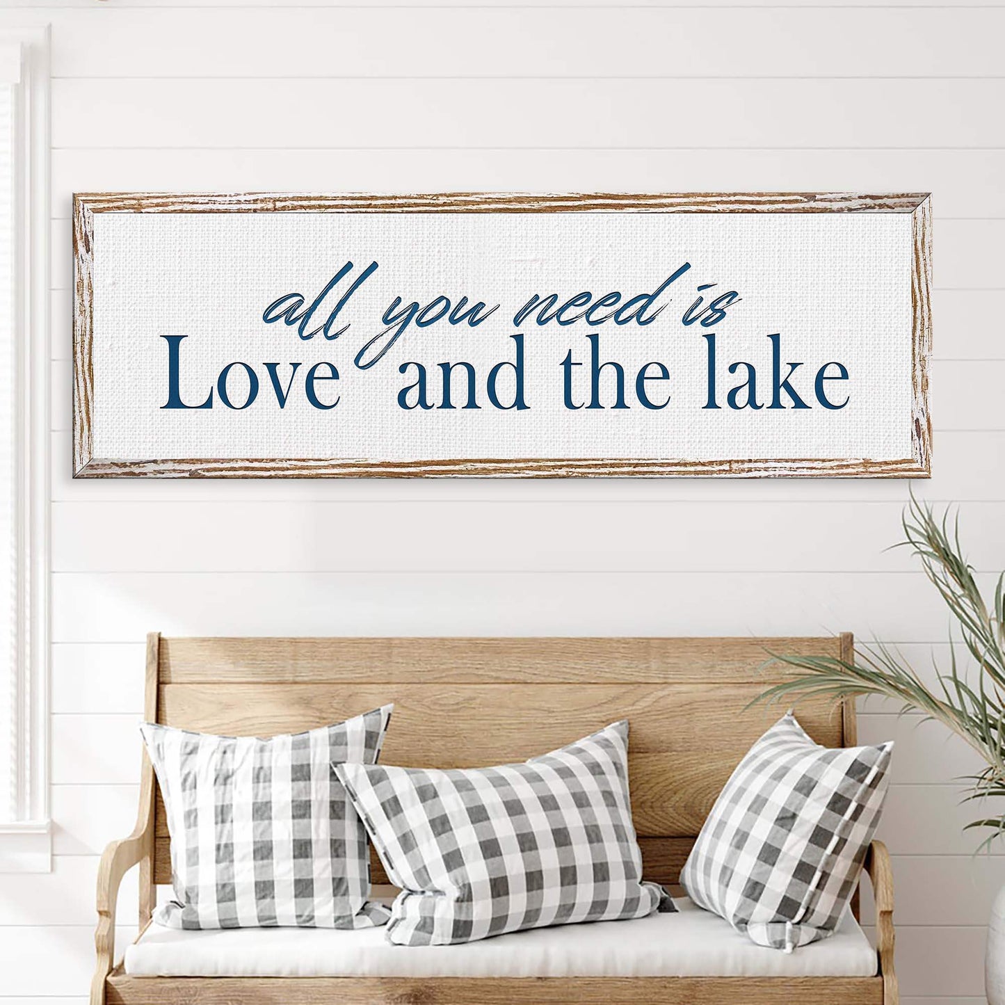 Love And The Lake Sign - Tailored Canvases - Flyclothing LLC