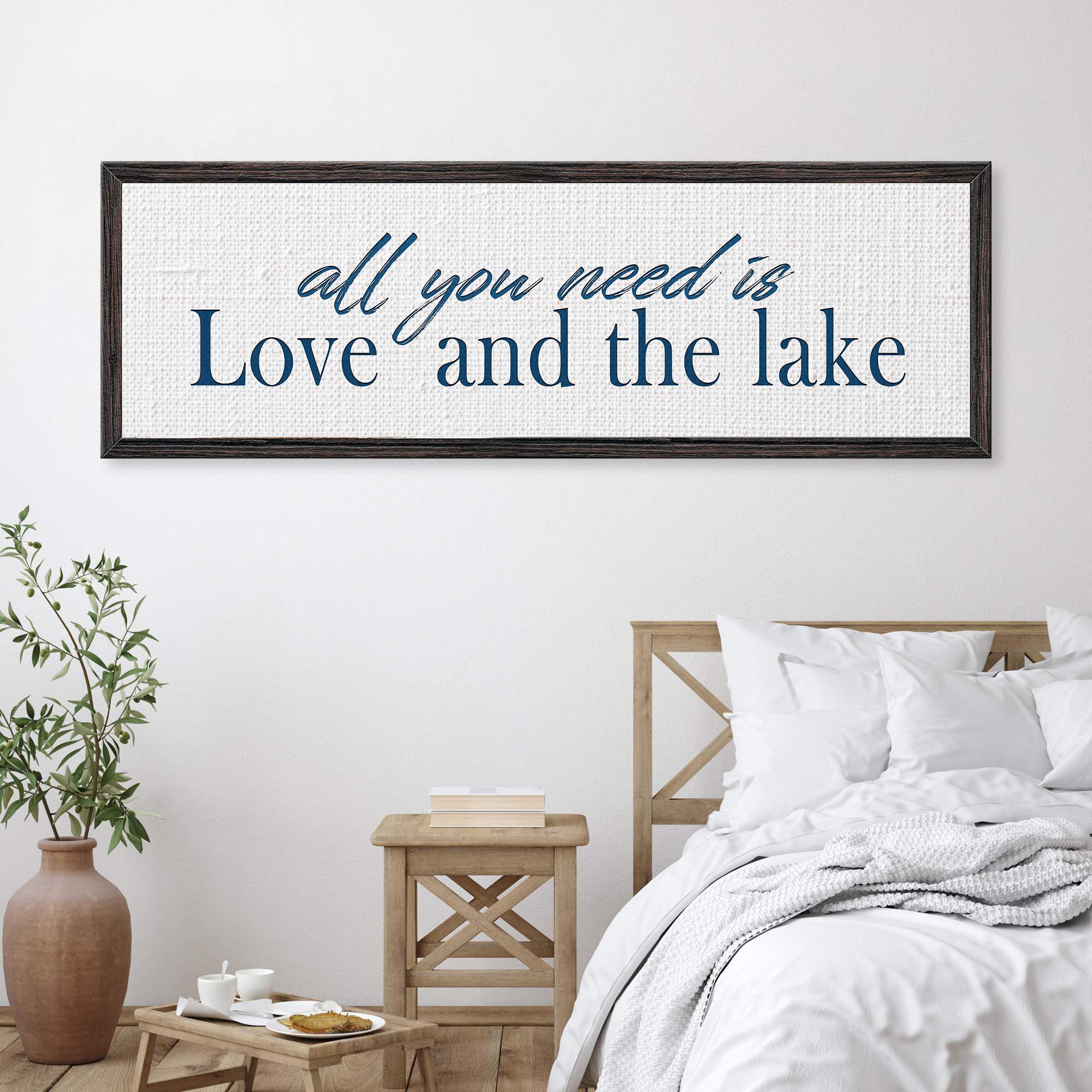 Love And The Lake Sign - Tailored Canvases - Flyclothing LLC