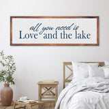 Love And The Lake Sign - Tailored Canvases - Flyclothing LLC