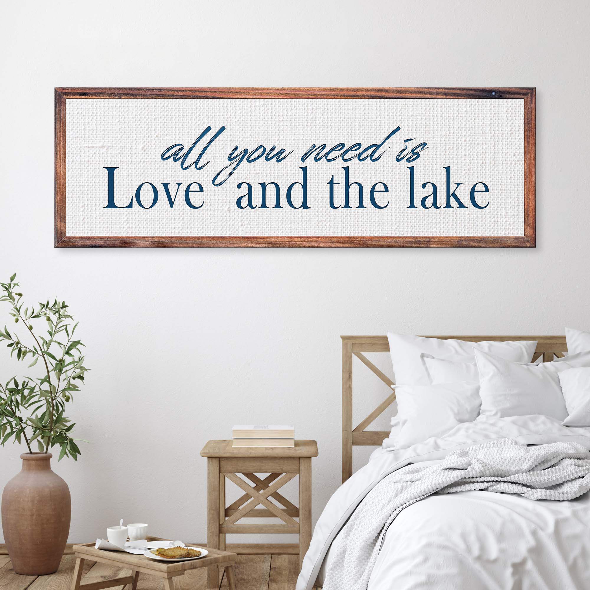 Love And The Lake Sign - Tailored Canvases - Flyclothing LLC