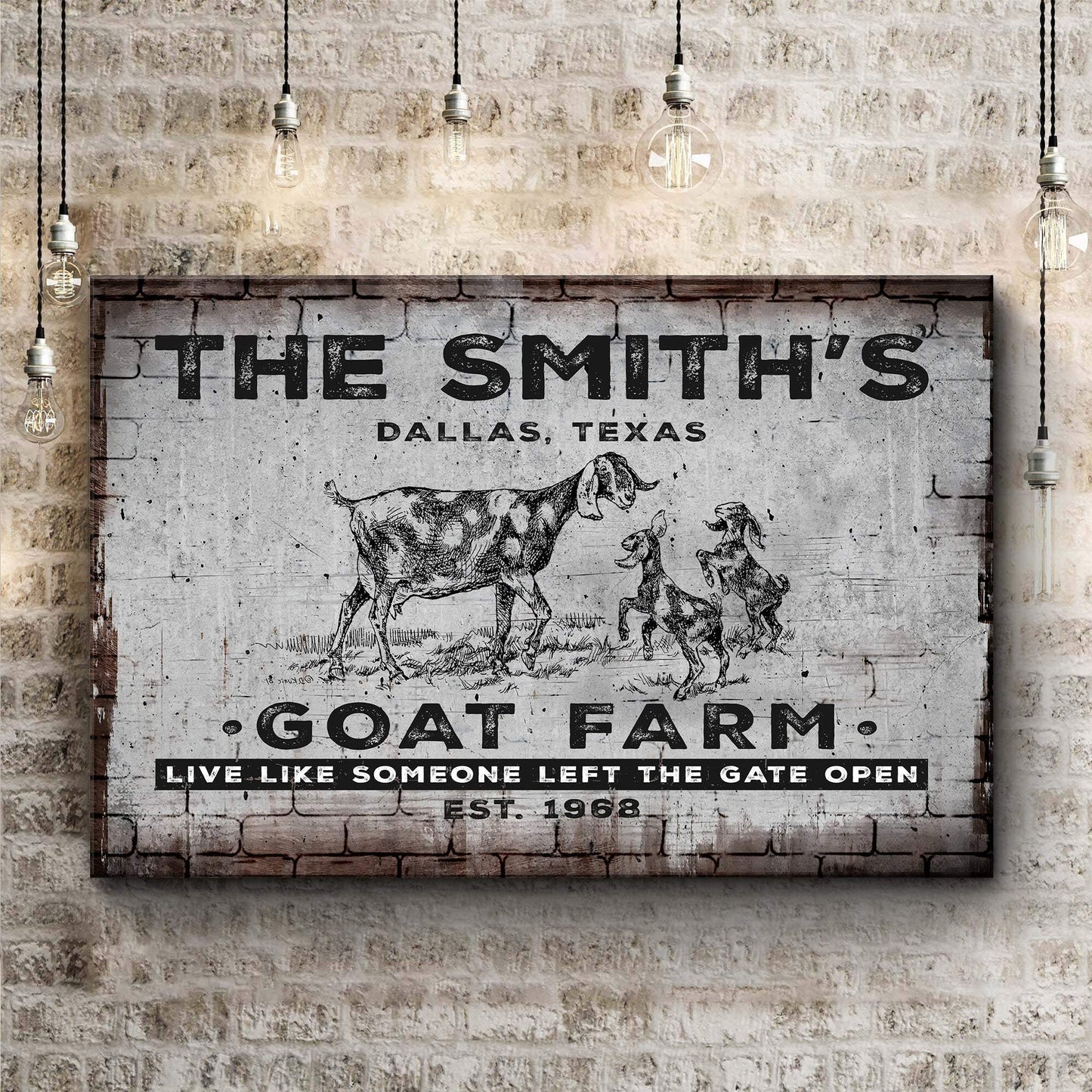 Goat Farm Sign II - Tailored Canvases - Flyclothing LLC