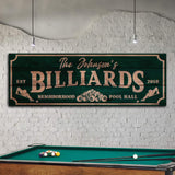 Neighborhood Pool Hall Billiards Sign - Tailored Canvases - Flyclothing LLC