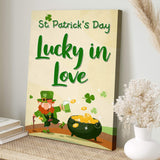 St. Patrick's Day Lucky In Love Sign - Tailored Canvases - Flyclothing LLC
