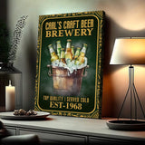 Craft Beer Brewery Sign - Tailored Canvases - Flyclothing LLC