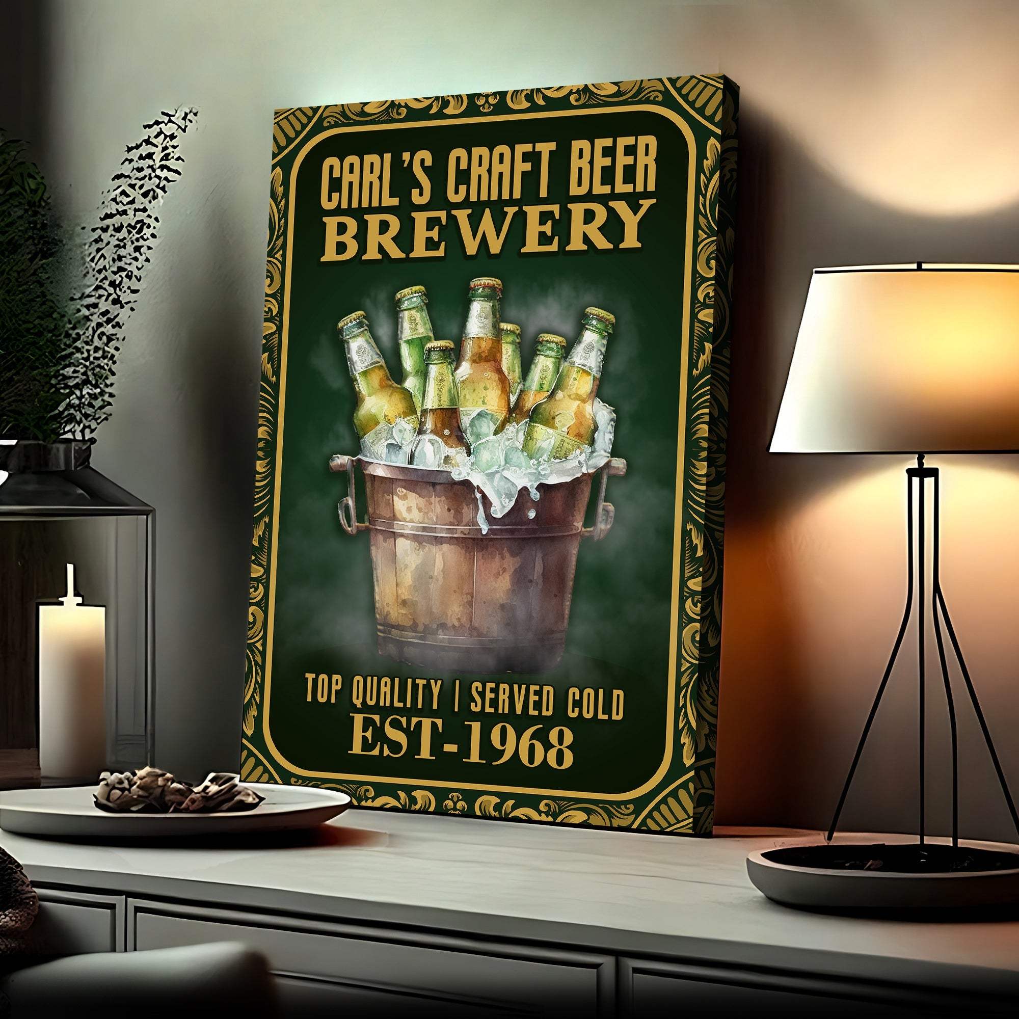 Craft Beer Brewery Sign - Tailored Canvases - Flyclothing LLC