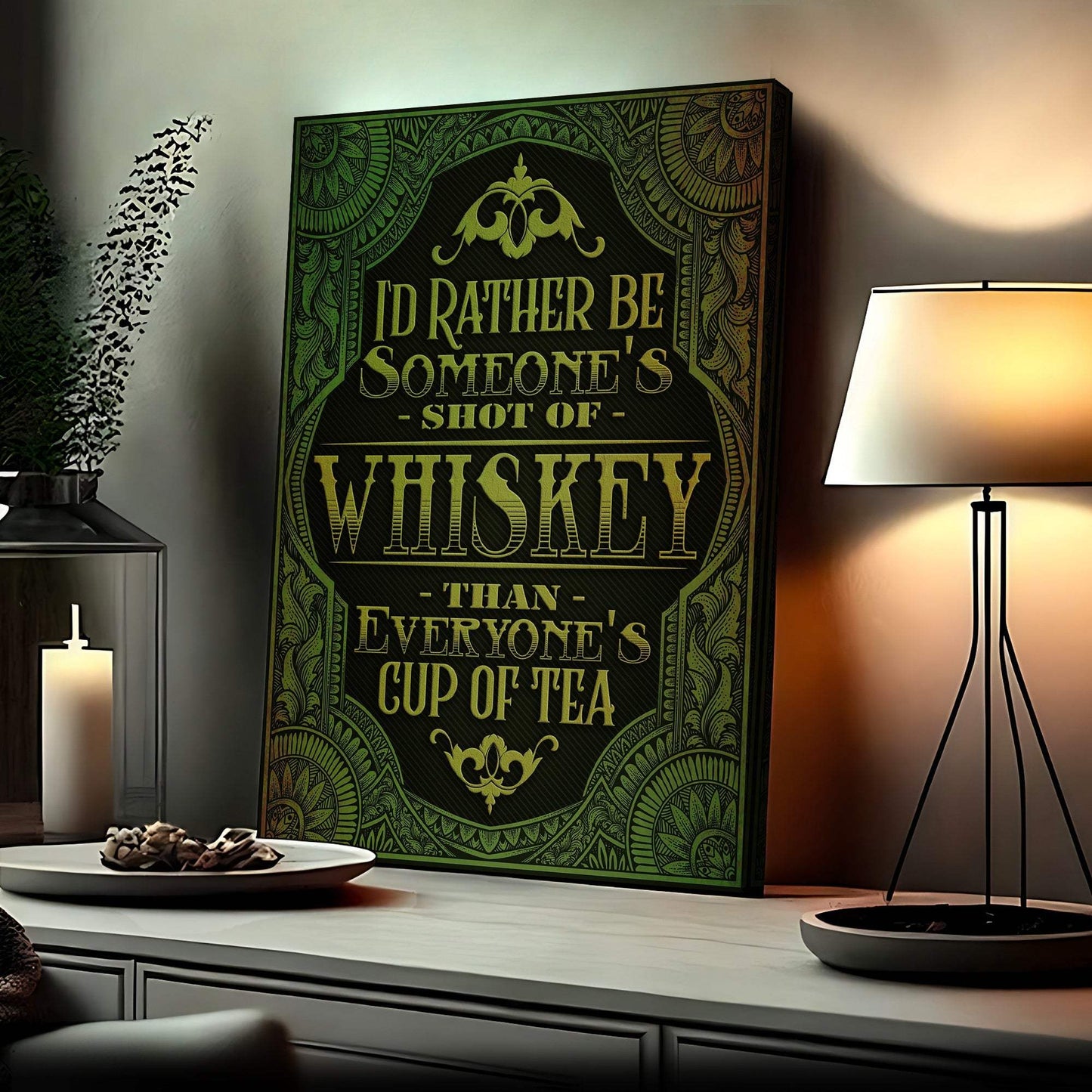 Whiskey Sign - Tailored Canvases - Flyclothing LLC