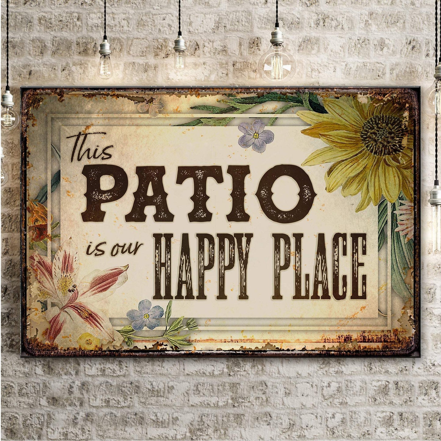 This Patio Is Our Happy Place Sign - Tailored Canvases - Flyclothing LLC