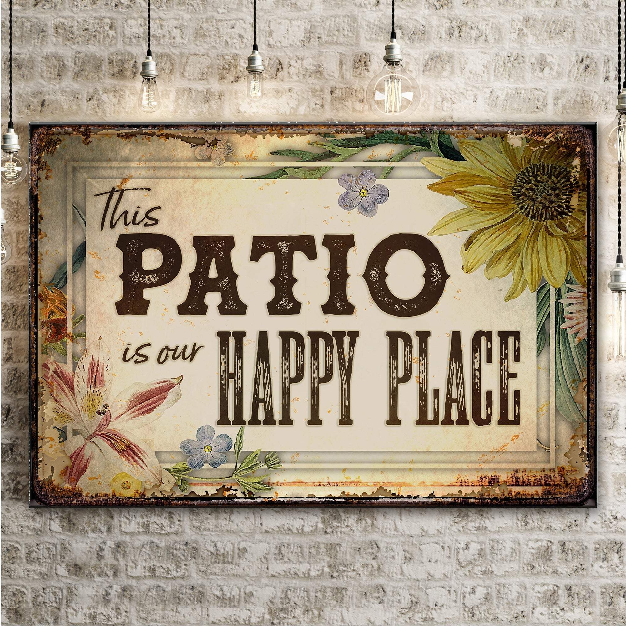 This Patio Is Our Happy Place Sign - Tailored Canvases - Flyclothing LLC