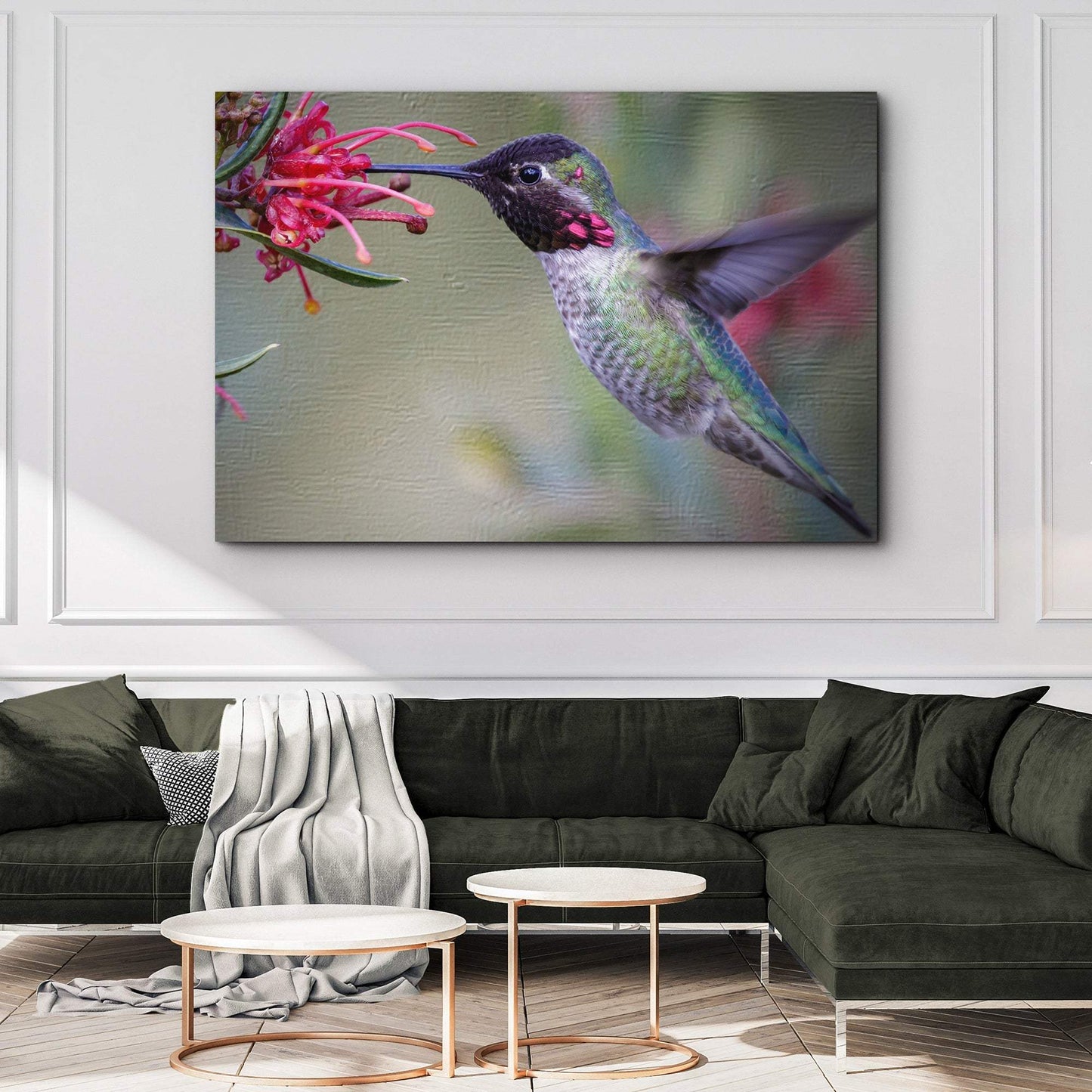 Hummingbird Spring Canvas Wall Art - Tailored Canvases - Flyclothing LLC