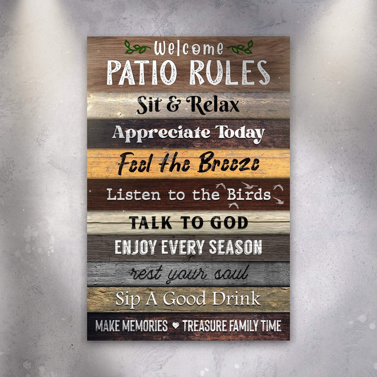 Patio Rules Sign III - Tailored Canvases - Flyclothing LLC