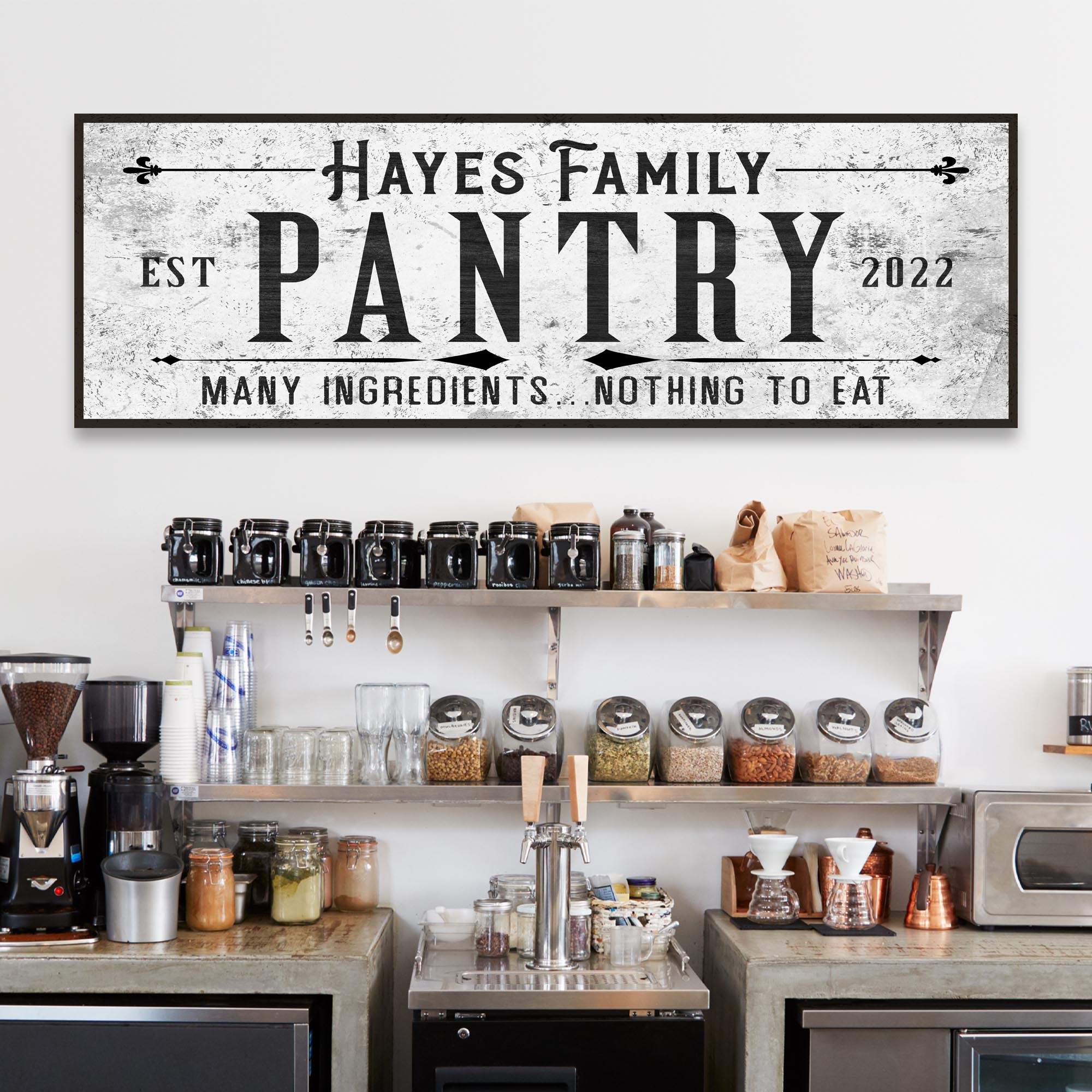 Many Ingredients, Nothing To Eat Pantry Sign - Tailored Canvases - Flyclothing LLC