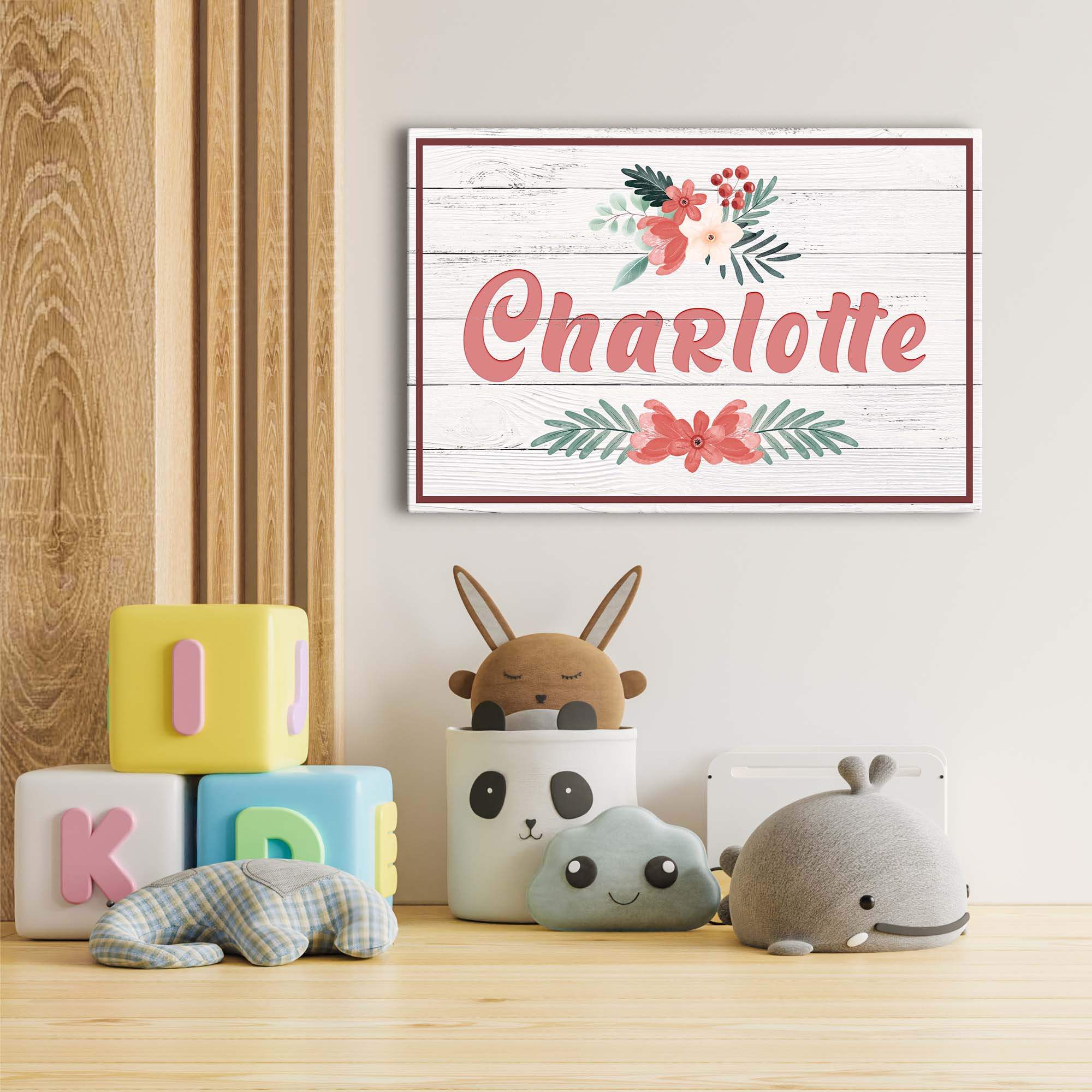 Flower Kids Room Sign - Tailored Canvases - Flyclothing LLC