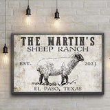 Sheep Ranch Sign II - Tailored Canvases - Flyclothing LLC
