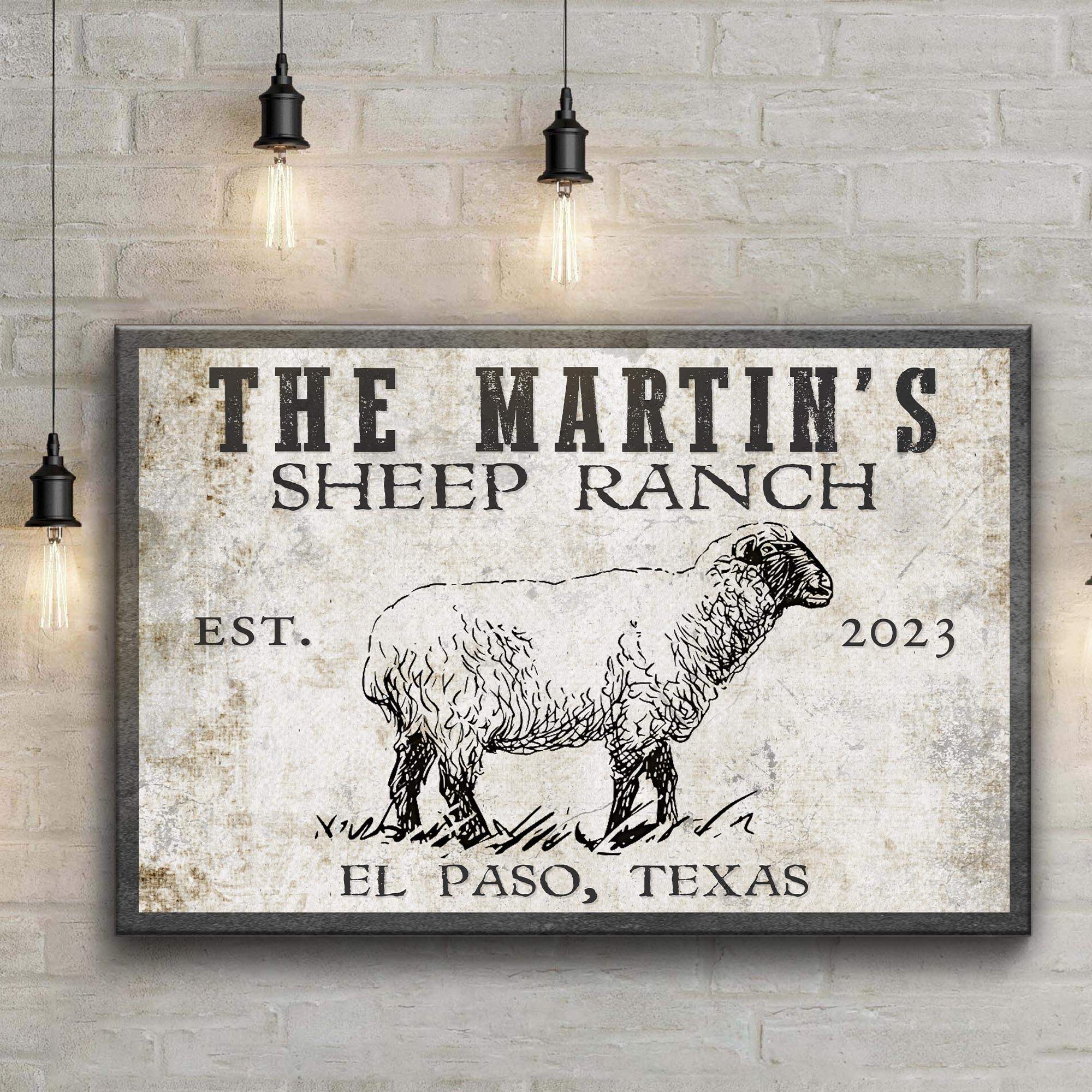 Sheep Ranch Sign II - Tailored Canvases - Flyclothing LLC