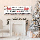 Christmas Sleigh Rides Sign - Tailored Canvases - Flyclothing LLC