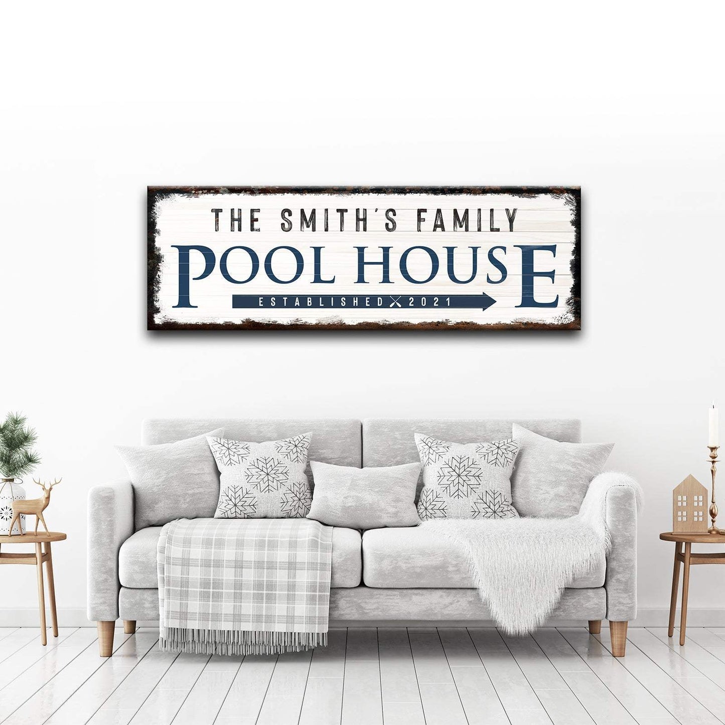 Family Pool House Sign - Tailored Canvases - Flyclothing LLC