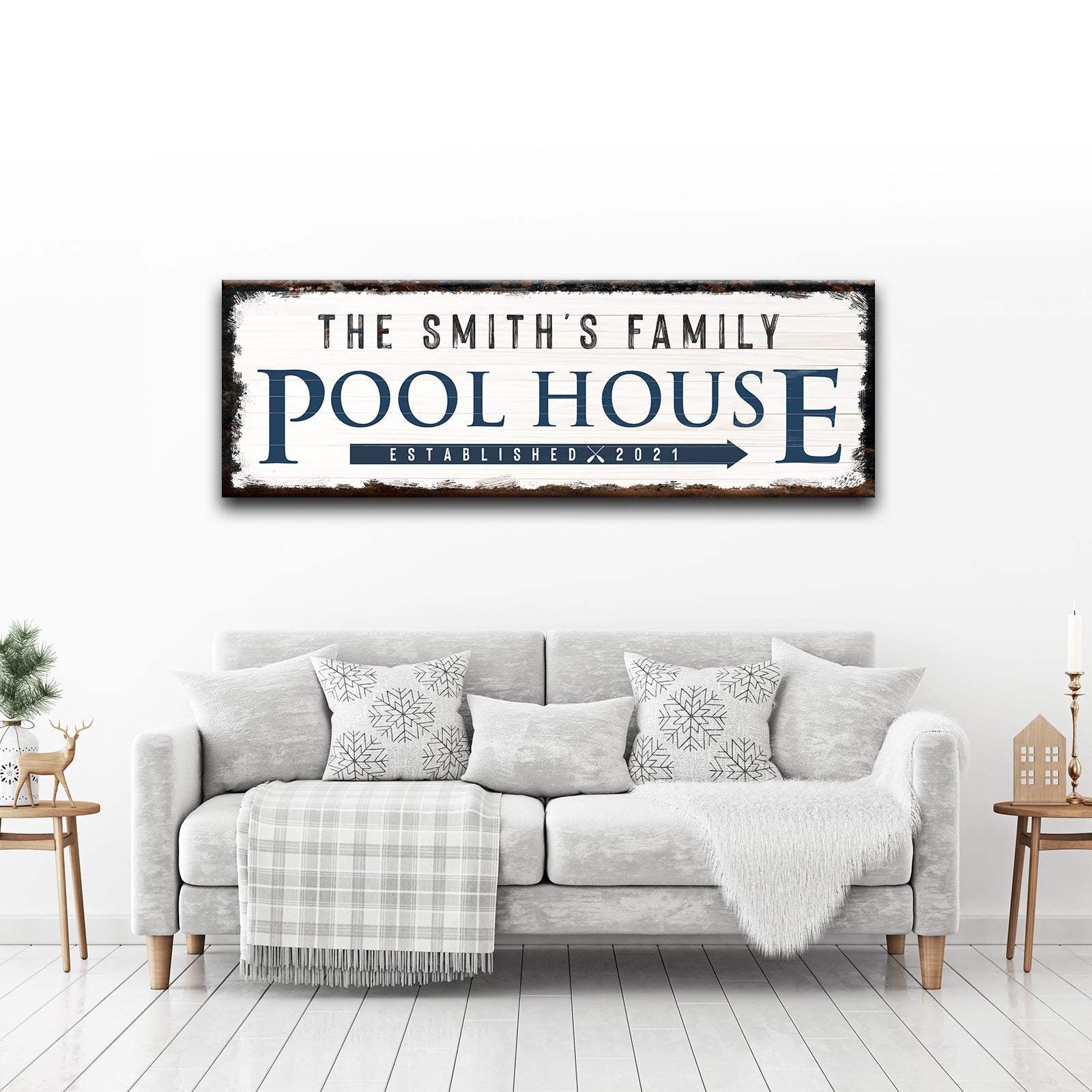 Family Pool House Sign - Tailored Canvases - Flyclothing LLC