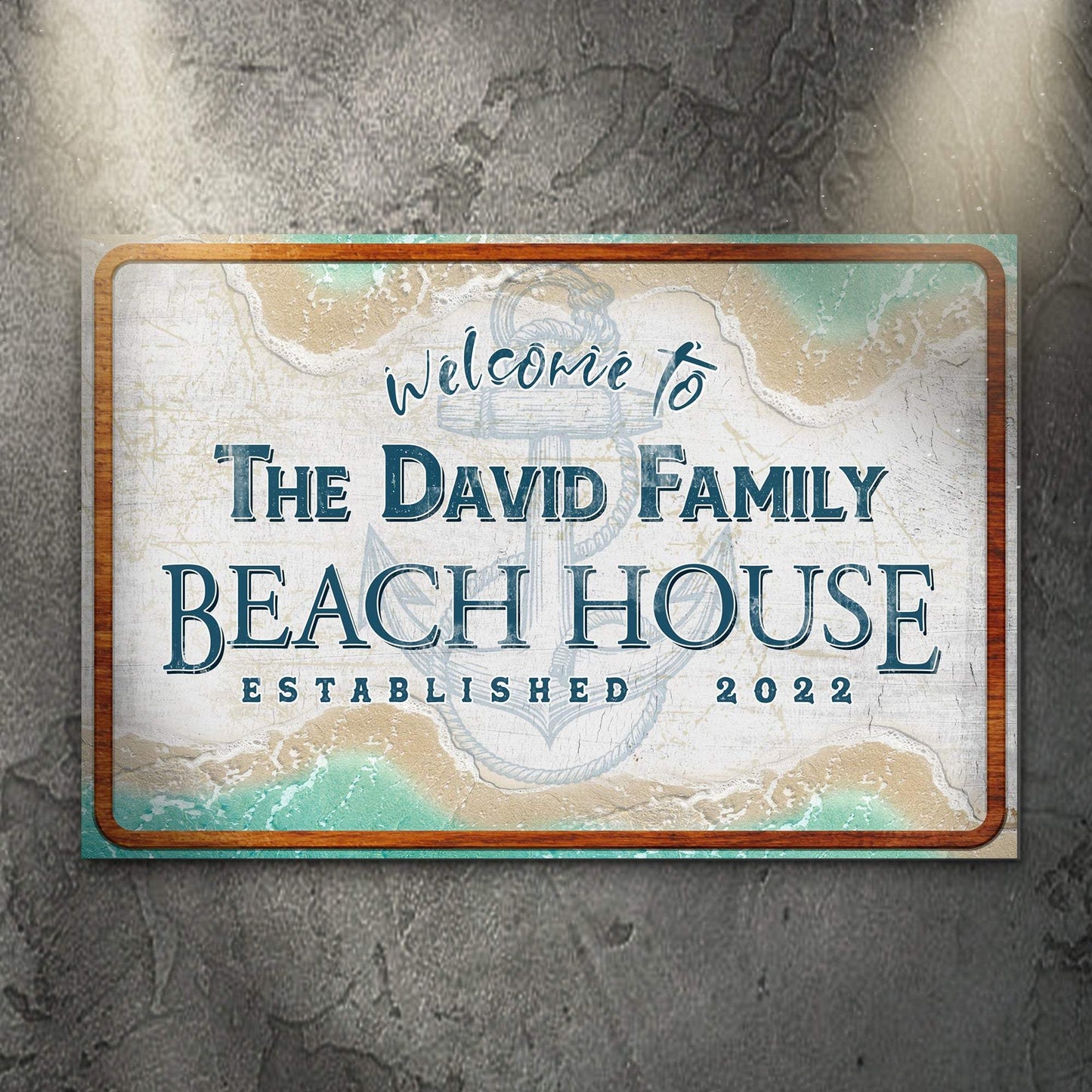 Welcome To Family Beach House Sign II - Tailored Canvases - Flyclothing LLC