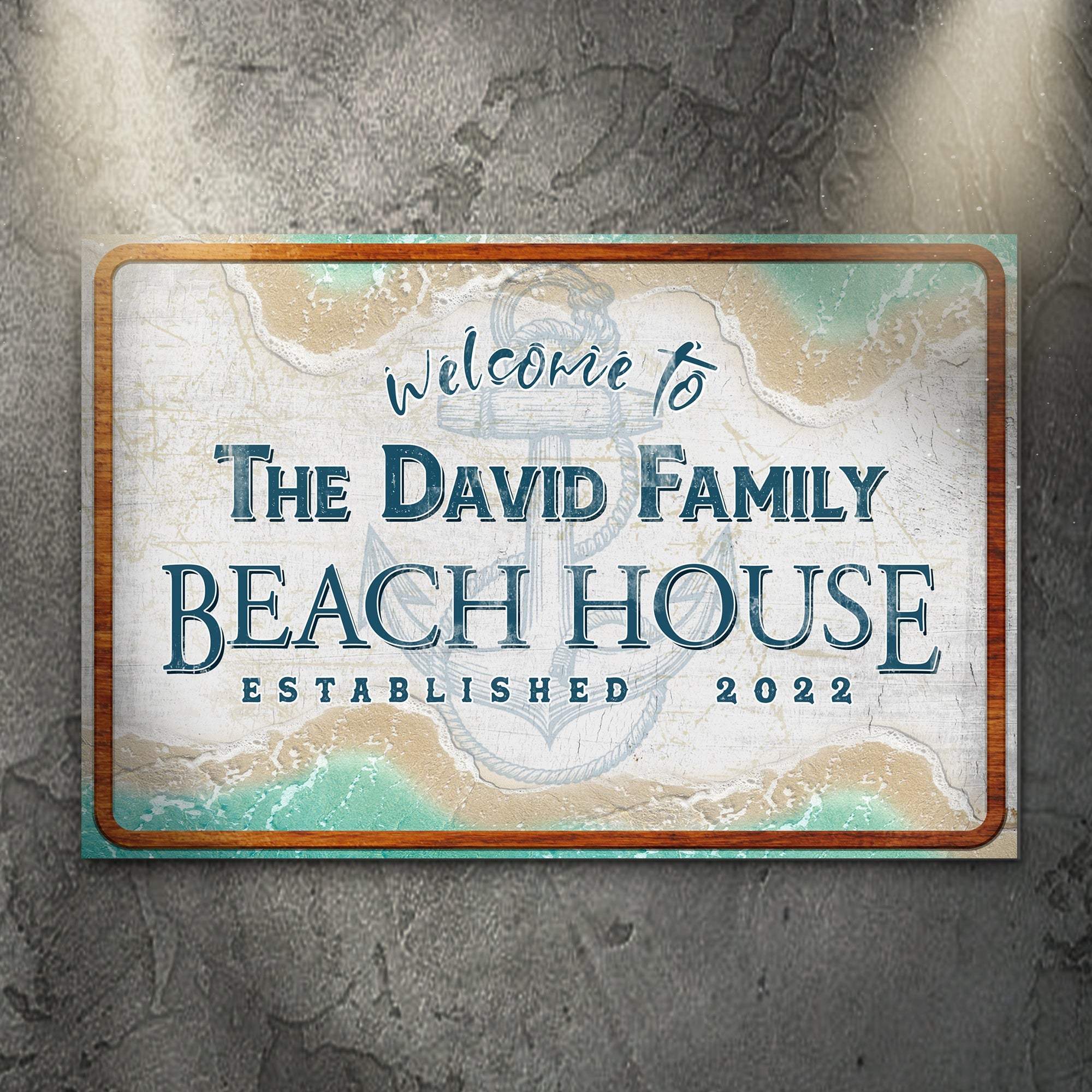 Welcome To Family Beach House Sign II - Tailored Canvases - Flyclothing LLC
