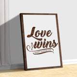Easter Love Wins Sign - Tailored Canvases - Flyclothing LLC