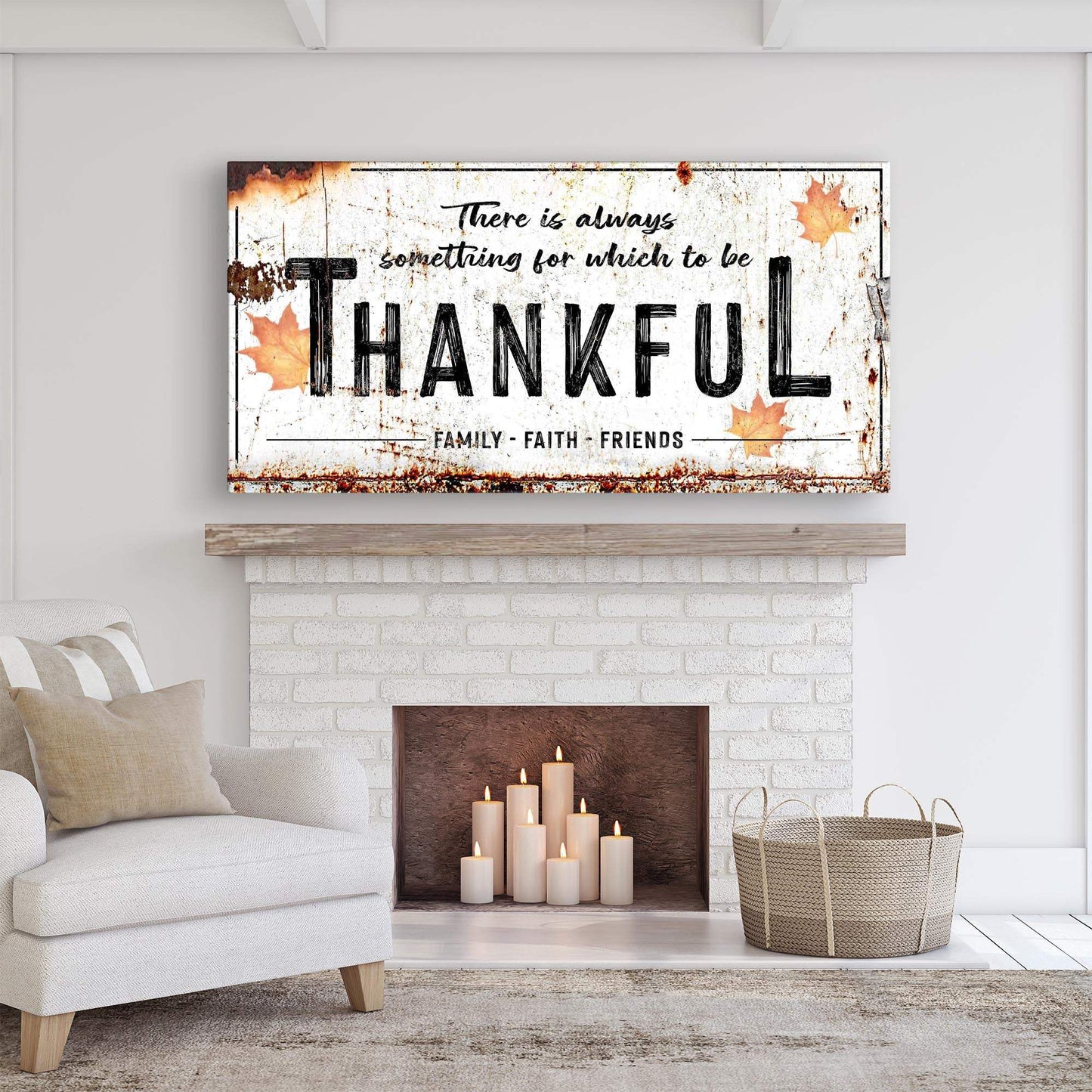 Always Thankful Sign - Tailored Canvases - Flyclothing LLC