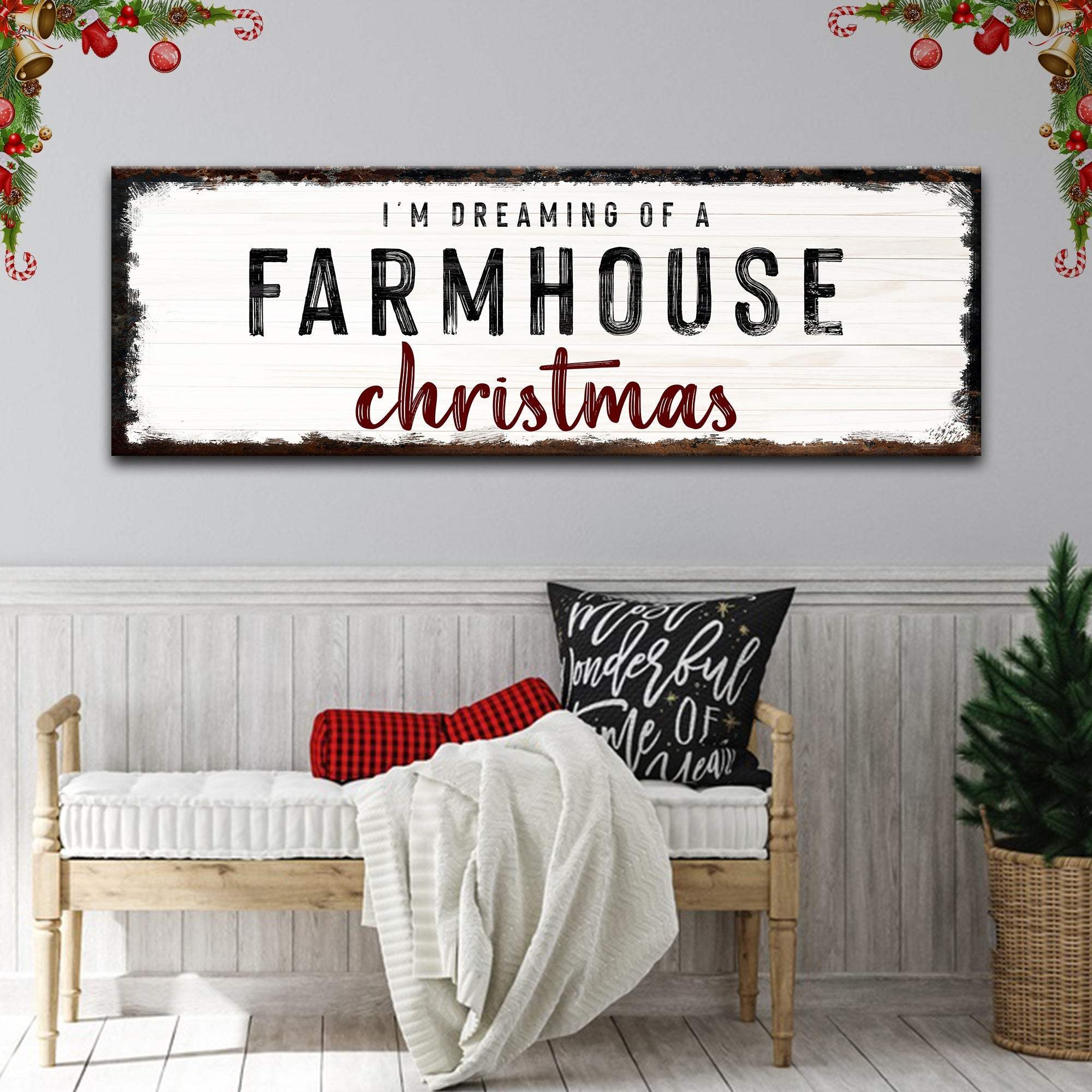 Farmhouse Christmas Sign - Tailored Canvases - Flyclothing LLC