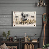 Family Moose Cabin Sign - Tailored Canvases - Flyclothing LLC