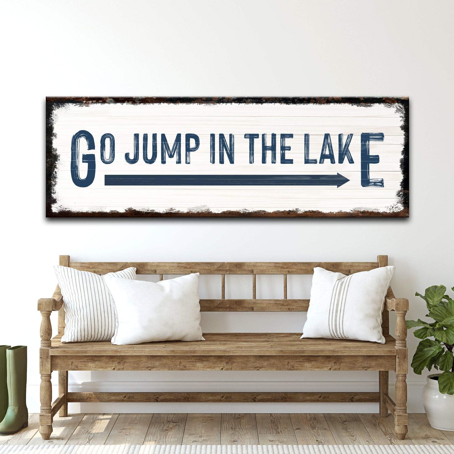 Go Jump In The Lake Sign - Tailored Canvases - Flyclothing LLC