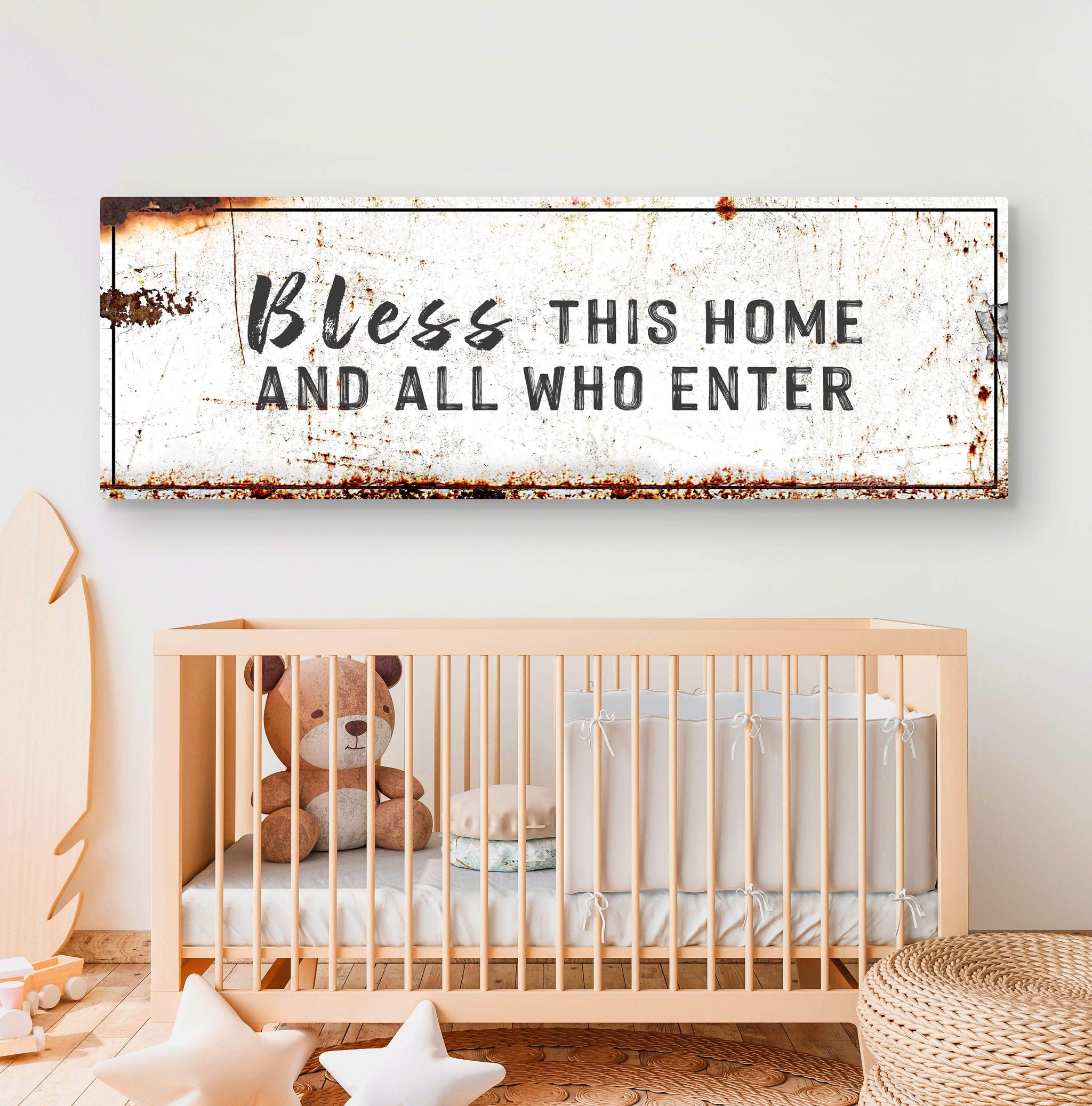 BLESS THIS HOME - CHRISTIAN WALL DECOR - Tailored Canvases - Flyclothing LLC