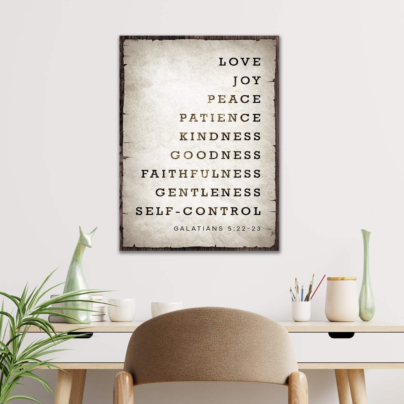 Galatians 5:22-23 - The Fruit Of The Spirit Sign IV - Tailored Canvases - Flyclothing LLC