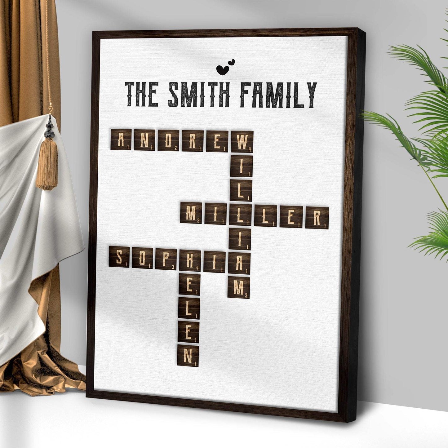 Scrabble Family Name Sign - Tailored Canvases - Flyclothing LLC
