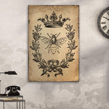 Queen Bee Vintage Painting Canvas Wall Art - Tailored Canvases - Flyclothing LLC