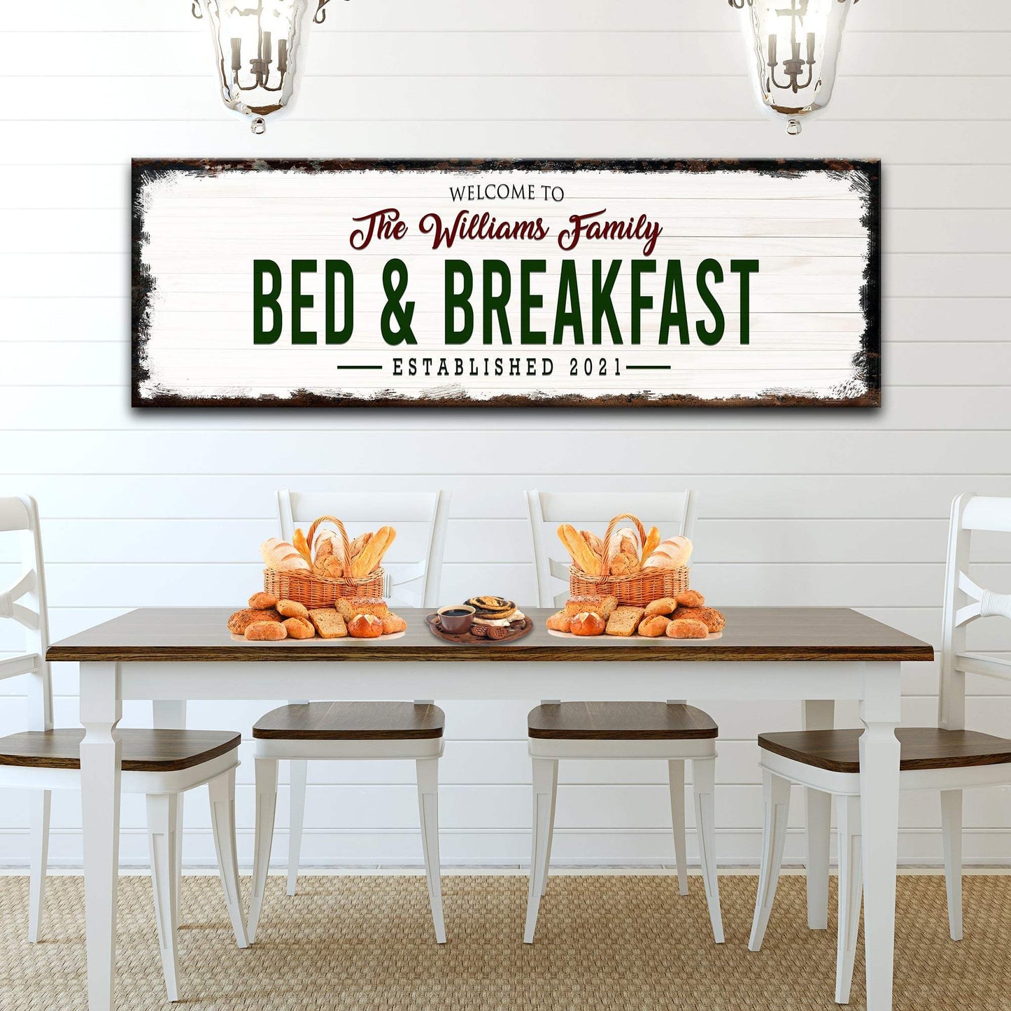 Welcome Bed And Breakfast Sign - Tailored Canvases - Flyclothing LLC