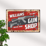 Gun Shop Sign II - Tailored Canvases - Flyclothing LLC