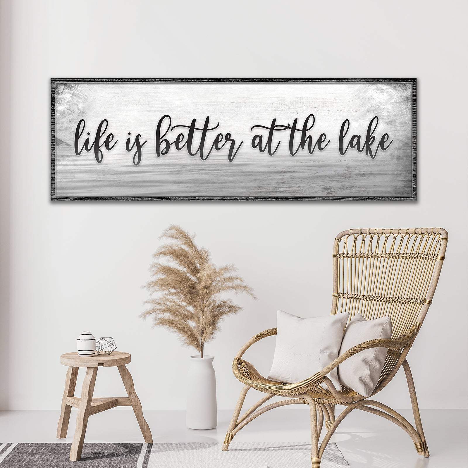 Life Is Better At The Lake Sign - Tailored Canvases - Flyclothing LLC