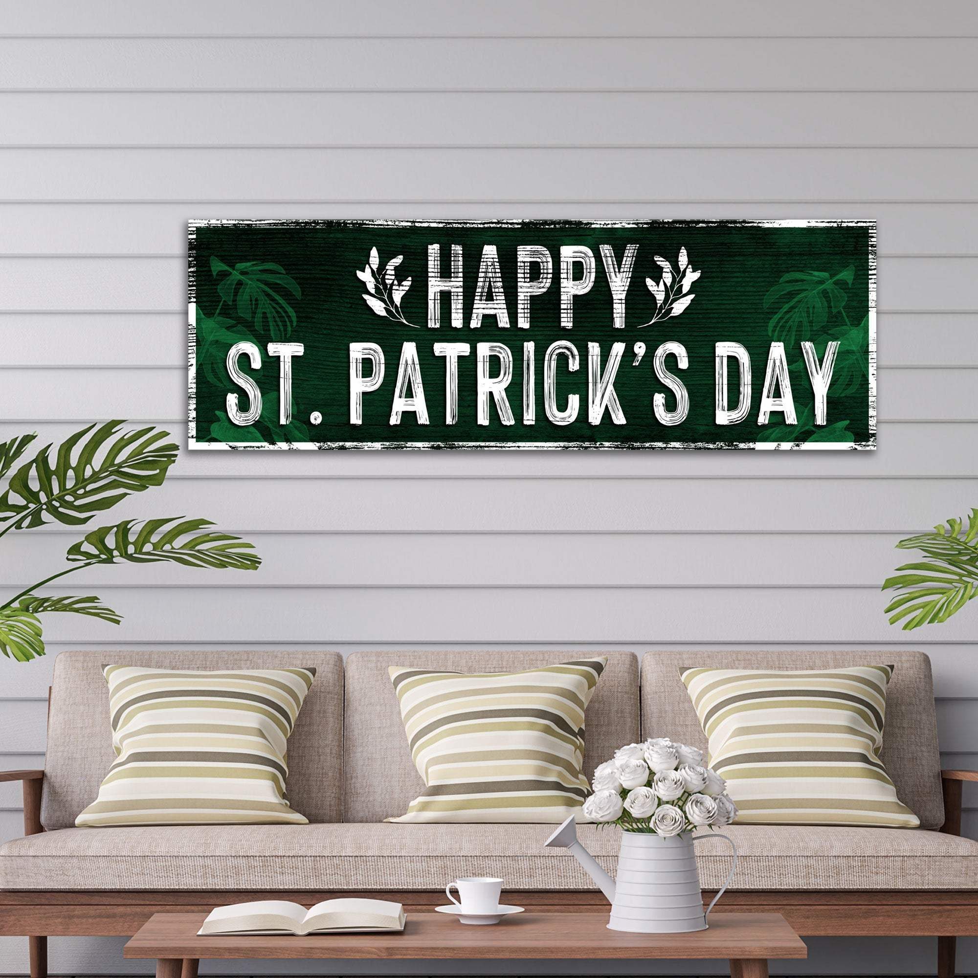 Happy St. Patrick's Day Sign III - Tailored Canvases - Flyclothing LLC