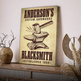 Custom Ironworks Blacksmith Sign - Tailored Canvases - Flyclothing LLC