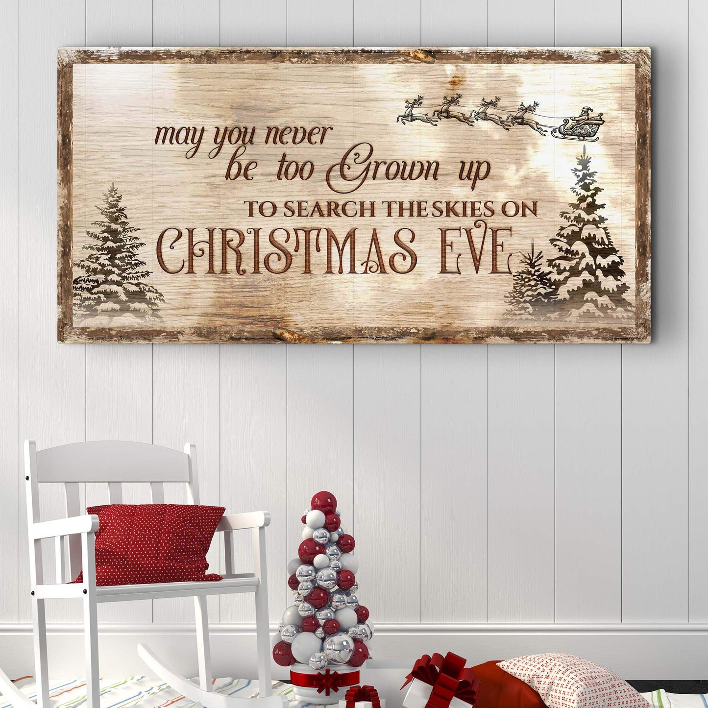 Christmas Eve Farmhouse Sign - Tailored Canvases - Flyclothing LLC