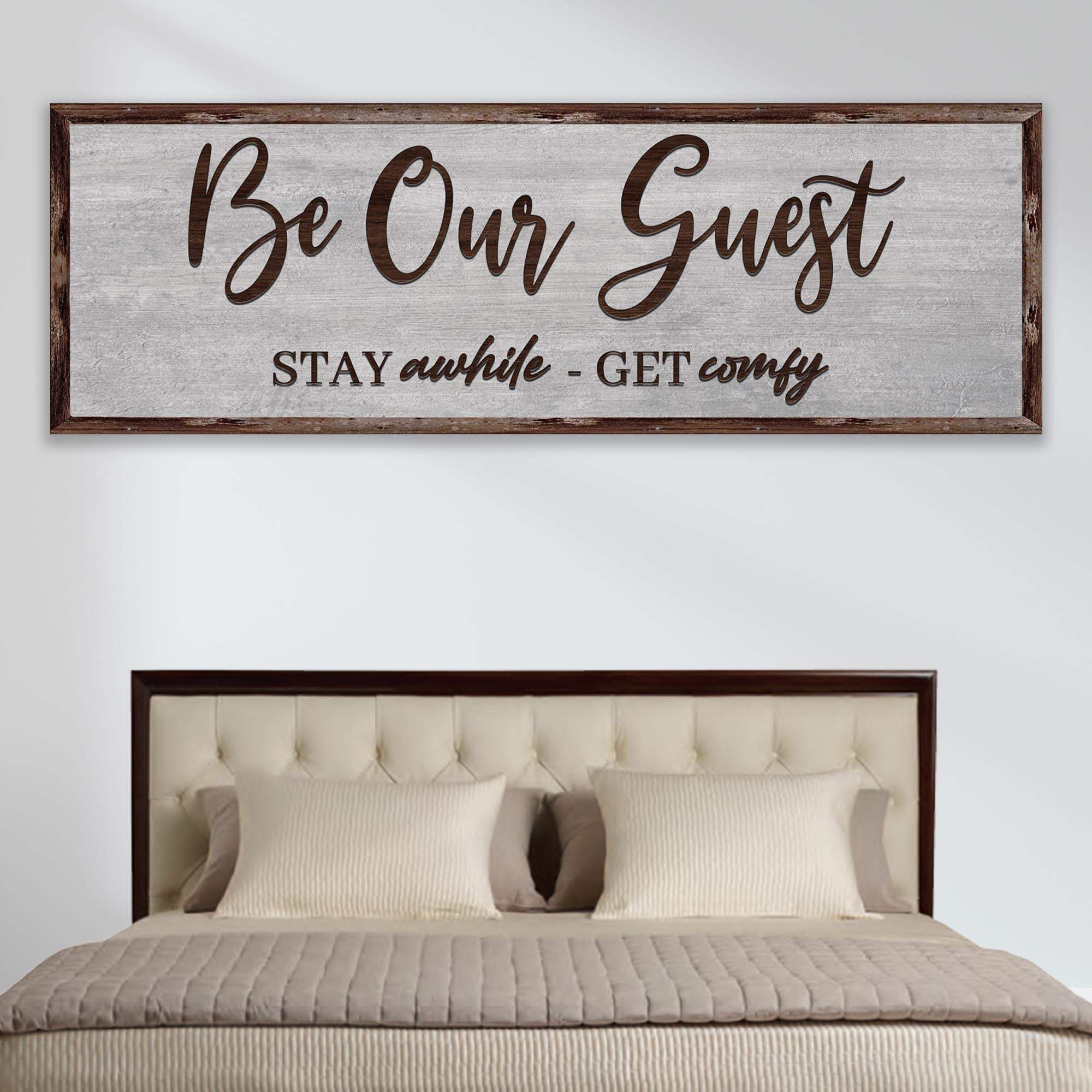 Be Our Guest Sign III - Tailored Canvases - Flyclothing LLC