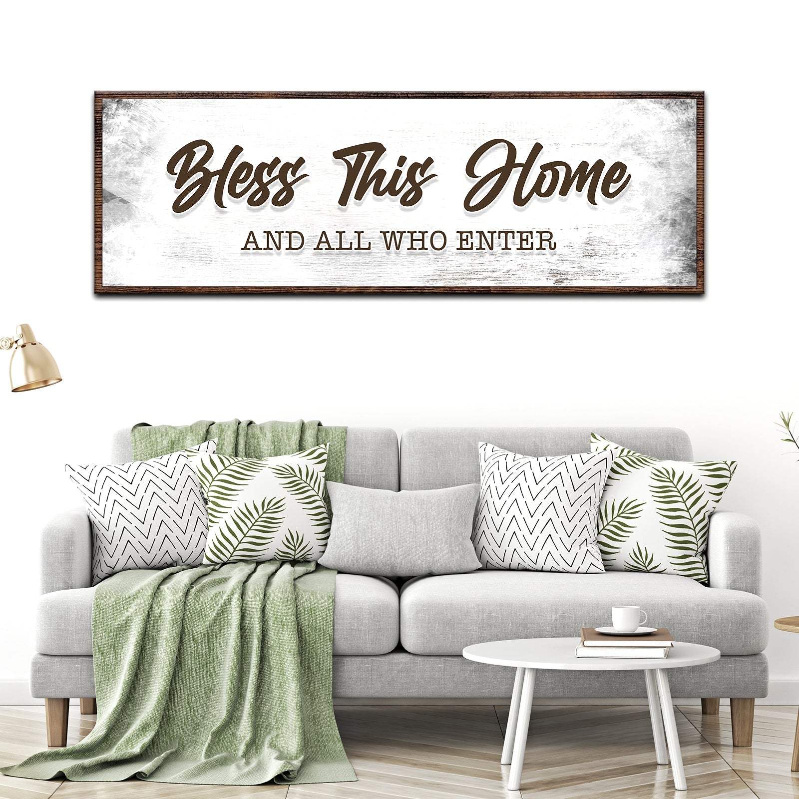 Bless This Home And All Who Enter Sign - Tailored Canvases - Flyclothing LLC
