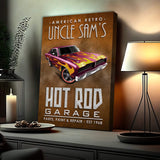 American Retro Garage Hot Rod Sign - Tailored Canvases - Flyclothing LLC