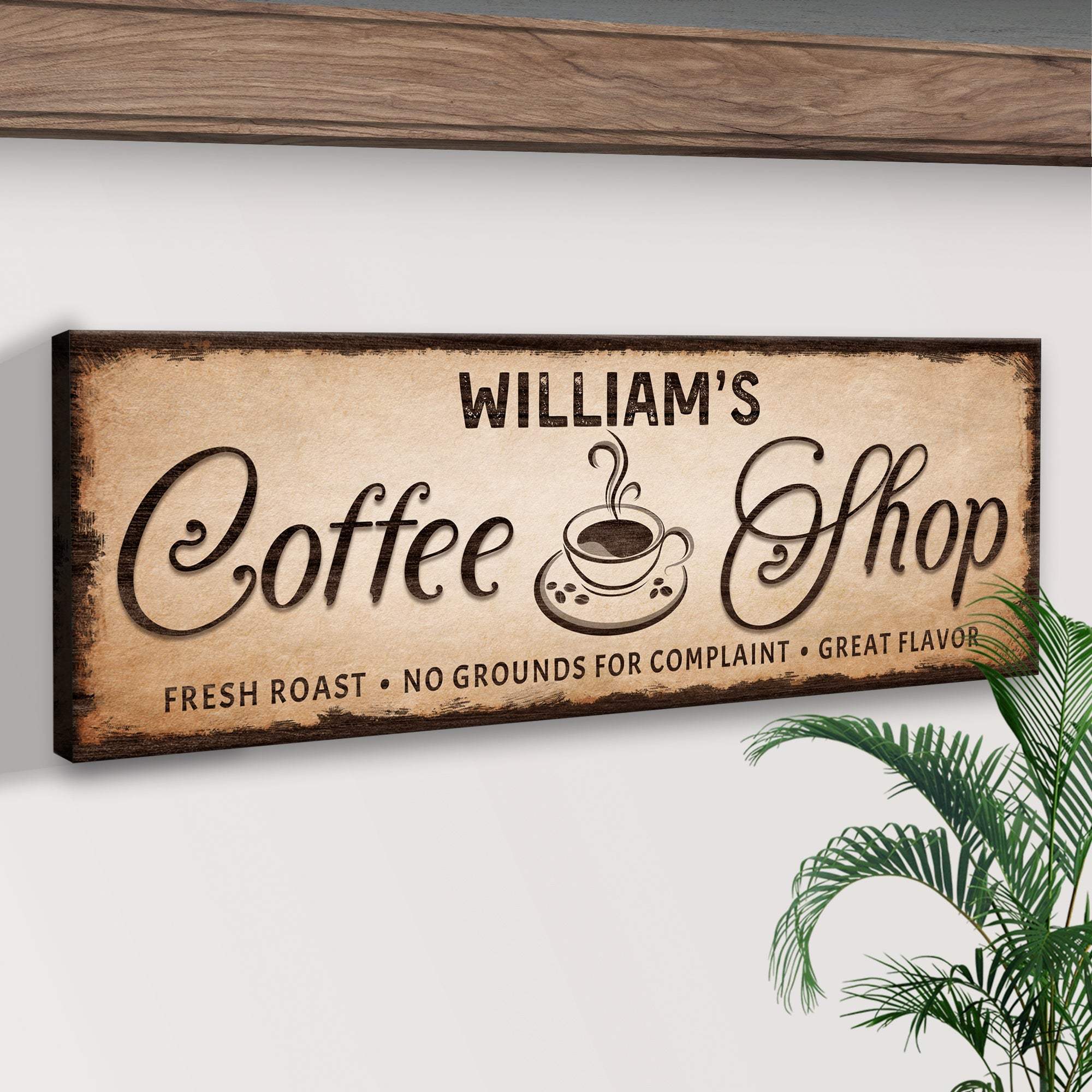 Coffee Shop Sign III - Tailored Canvases - Flyclothing LLC