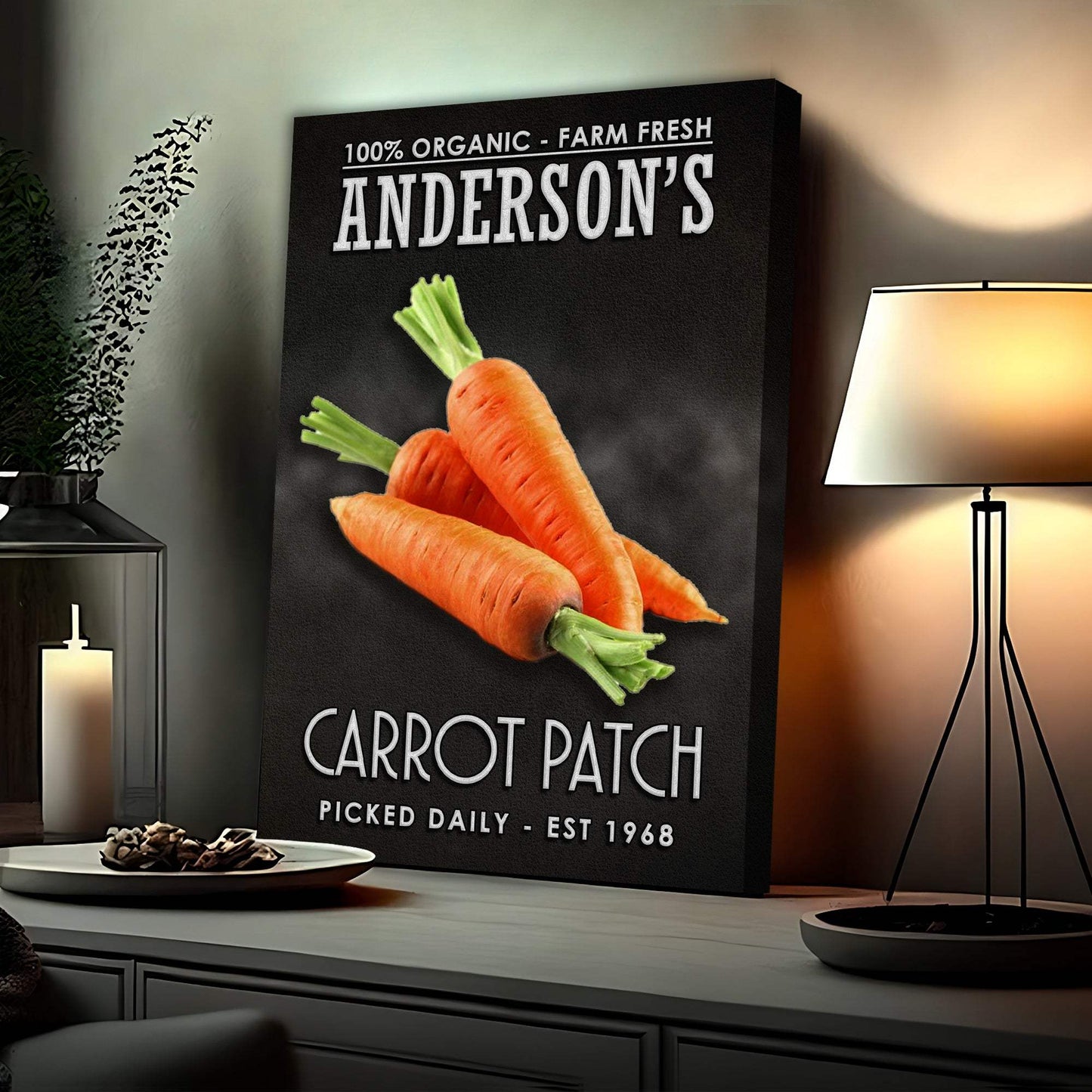 100% Organic Carrot Patch Sign - Tailored Canvases - Flyclothing LLC