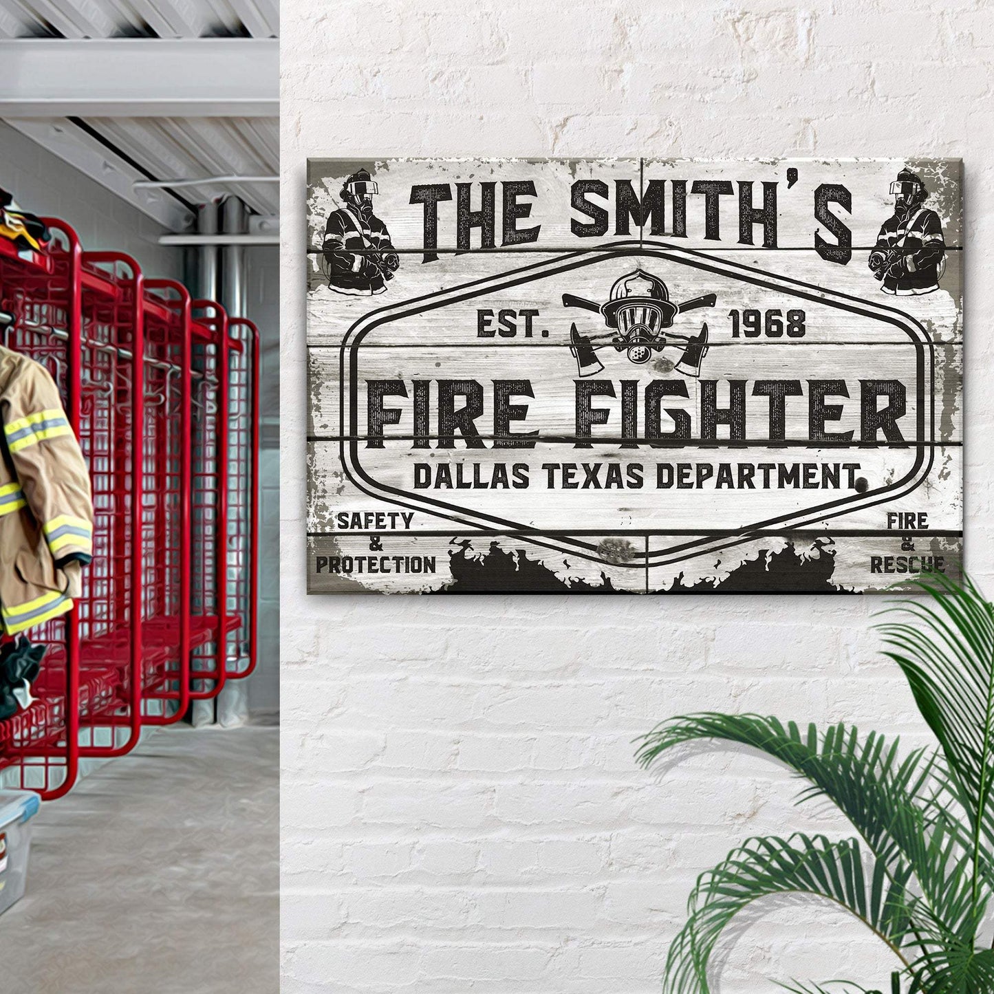 Fire & Rescue Fire Fighter Sign - Tailored Canvases - Flyclothing LLC