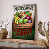 Locally Grown Fresh Produce Sign - Tailored Canvases - Flyclothing LLC