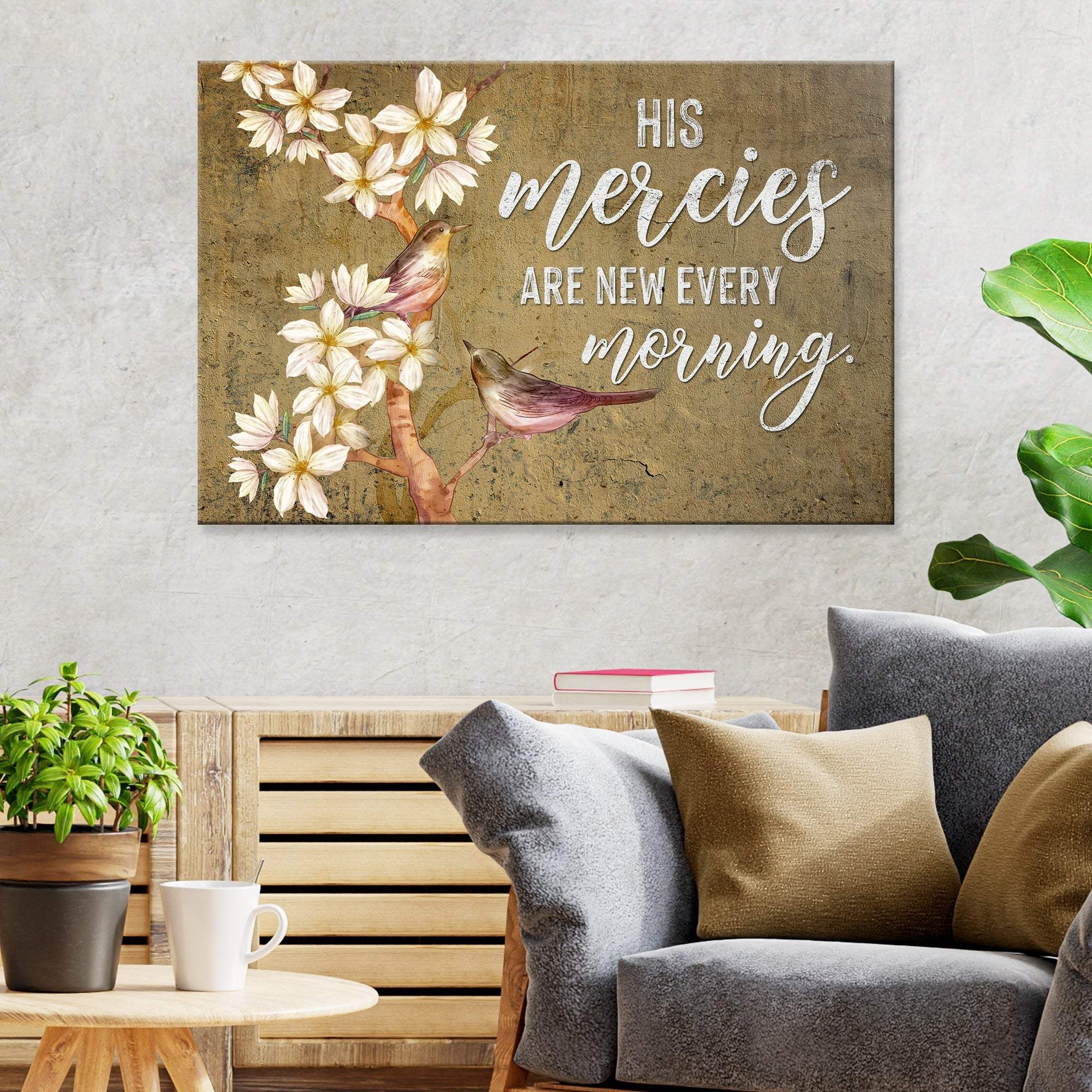 His Mercies Are New Every Morning Sign II - Tailored Canvases - Flyclothing LLC